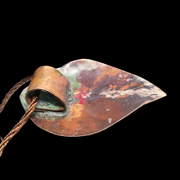 🌺Artisan Copper & Enamel Necklace - Picture 14 of 15